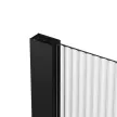 Душевая перегородка FLUMEN DESIGN Nero 120х195 см 6 мм рифленое стекло