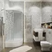 Кабина душевая 1ACReal Стандарт 100x100x228 см мозаика средний поддон