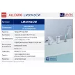 Смеситель на борт ванны LEMARK Allegro на 3 отверстия хром, белый