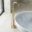 Смеситель для ванны FLUMEN DESIGN Rimini напольный золото
