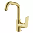 Смеситель для раковины FLUMEN DESIGN Orlean поворотный излив золото