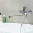 Смеситель для ванны AQUATEK Ника длинный излив хром