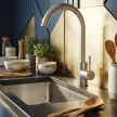 Смеситель для кухни Esko нержавеющая сталь