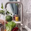 Смеситель для кухни Антей нержавеющая сталь сатин