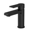 Смеситель для раковины Cersanit Brasko Black с донным клапаном черный