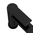 Смеситель для раковины Cersanit Brasko Black с донным клапаном черный