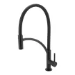 Смеситель для кухни FLUMEN DESIGN Elsa с гибким изливом черный