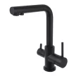 Смеситель для кухни FLUMEN Fulda с подключением фильтра черный