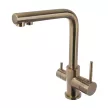 Смеситель для кухни FLUMEN Fulda с подключением фильтра бронза