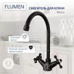 Смеситель для кухни FLUMEN Werra черный