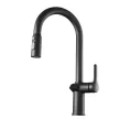 Смеситель для кухни Esko K15 выдвижной излив черный