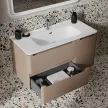 Тумба с раковиной IDDIS Edifice 100 см капучино