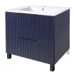 Тумба без раковины FLUMEN DESIGN Valencia 80 см напольная синяя