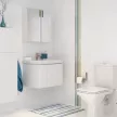 Тумба без раковины Cersanit Colour 80 см подвесная белая