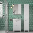 Тумба с раковиной SanStar Линни 55 см напольная белая