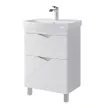 Тумба с раковиной SanStar Линни 60 см напольная белая