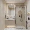 Тумба без раковины FLUMEN DESIGN Валенсия 60 см подвесная серо-бежевая