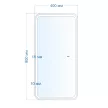 Зеркало-шкаф Silver Mirrors Фиджи Flip ИК 40x80 см с подсветкой