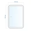 Зеркало-шкаф Silver Mirrors Фиджи Flip ИК 50x75 см с подсветкой