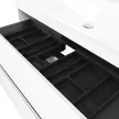 Тумба с раковиной RAVAL Вельто 100 см 2 ящика подвесная белая