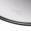 Зеркало FLUMEN DESIGN Lucy d80 см с подсветкой и графитовой рамкой