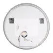 Зеркало FLUMEN DESIGN Lucy d80 см с подсветкой и графитовой рамкой
