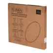 Зеркало FLUMEN DESIGN Lucy d100 см с парящей подсветкой и графитовой рамкой