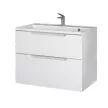 Тумба с раковиной RAVAL Wector 80 см подвесная белая