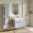 Тумба без раковины FLUMEN DESIGN Аина 60 см подвесная васильковая