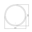 Зеркало Silver Mirrors Перла-Л d60 см с подсветкой