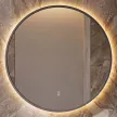 Зеркало Silver Mirrors Монако-Л 2.2 d100 см с подсветкой графитовая рамка