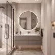 Зеркало Silver Mirrors Монако-Л 2.2 d100 см с подсветкой графитовая рамка