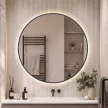 Зеркало Silver Mirrors Монако-Л 2.2 d100 см с подсветкой графитовая рамка