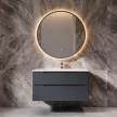 Зеркало Silver Mirrors Монако-Л 2.2 d100 см с подсветкой графитовая рамка