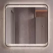 Зеркало Silver Mirrors Позитано 80х80 см с подсветкой черная рамка