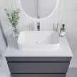 Столешница из литьевого мрамора Mart Мору 81х46,5см белая
