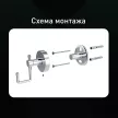 Дозатор для мыла Fora Long подвесной хром