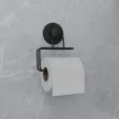 Держатель для туалетной бумаги Milardo Easy на вакуумной присоске черный