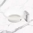 Мыльница Delphinium 6500 подвесная матовое стекло хром