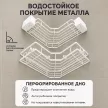 Полка сетчатая Stamberg 1-ярусная угловая 2 шт белая