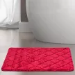 Коврик для ванной BATH PLUS Лана 70х120 см микрофибра малиновый