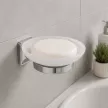 Мыльница Bath Plus Prime подвесная матовое стекло хром