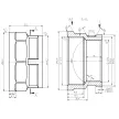 Муфта переходная MASTERPROF 1 1/2"х 1 1/4" ВР-ВР латунь никелированная