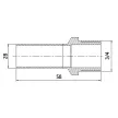 Вставка из нержавеющей стали 28x3/4" РН Valtec