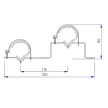 Кронштейн для коллекторов 1" 2 шт VALTEC