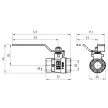 Кран шаровой 3/4'' РВ-РВ ручка ГОСТ VALTEC