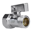 Кран-мини 1/2" РВ-РН хром латунь MASTERPROF