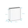 Радиатор стальной панельный Royal Thermo Ventil Compact VC22 500х600 мм черный