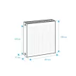 Радиатор стальной панельный Royal Thermo Ventil Compact VC22 500х400 мм белый