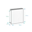 Радиатор стальной панельный Royal Thermo Ventil Compact VC22 500х800 мм белый